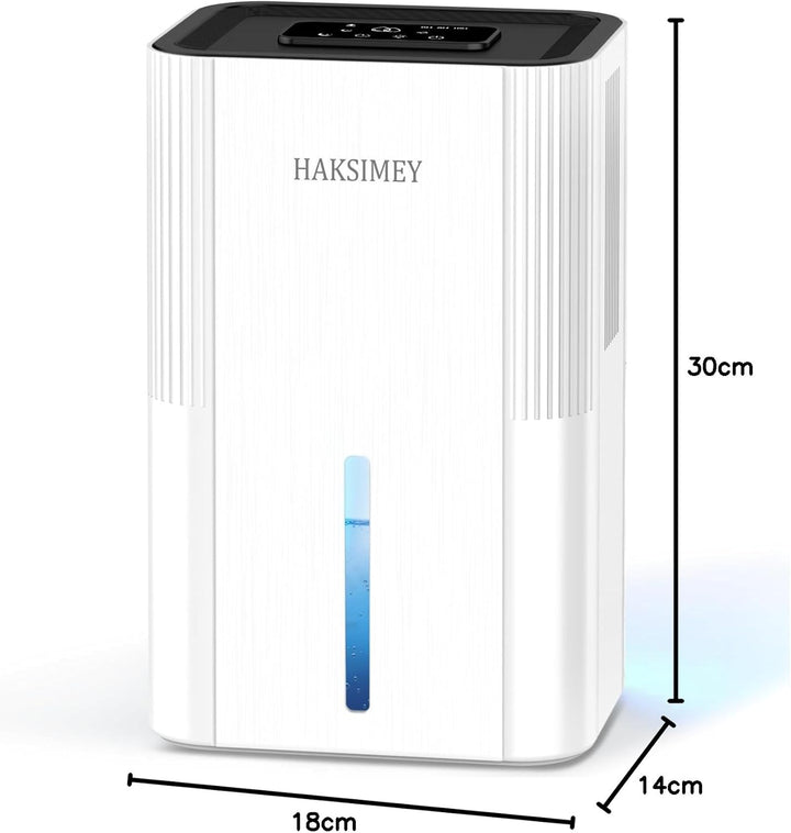 Luftentfeuchter elektrisch 2800ML,Tragbar Dehumidifier for Home mit Abtauen & Timer,Leise raumentfeu