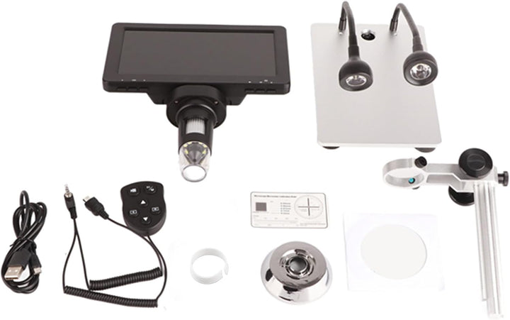 Lazmin 12MP Digitalmikroskop, 1200x industrielles elektrisches USB-Mikroskop mit 7-Zoll-HD-Grossbild