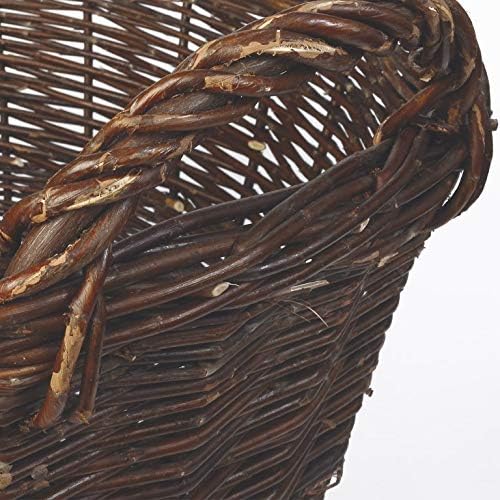 Weidenprofi Weidenkorb, Erntekorb aus Weide, rund mit Henkel, ca. Ø 45 cm x 30 cm hoch, Ø 45 cm x 30