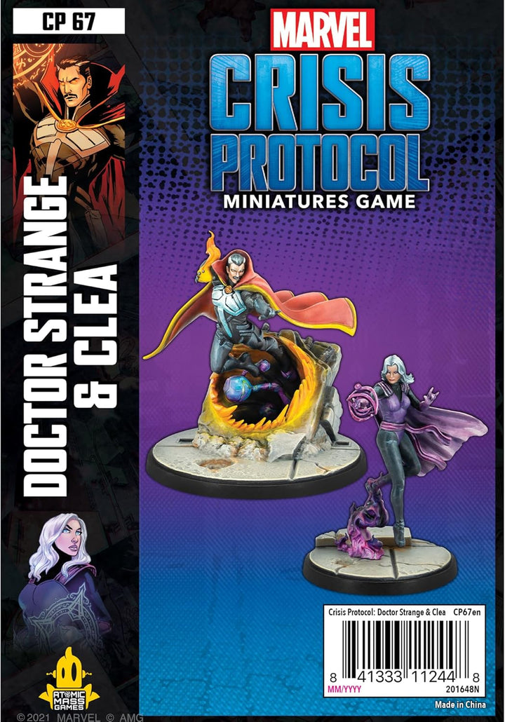 Atomic Mass Games , Doctor Strange & Clea, Miniatures Game, Ages 14+, 2 Players, 45 Minutes Playing