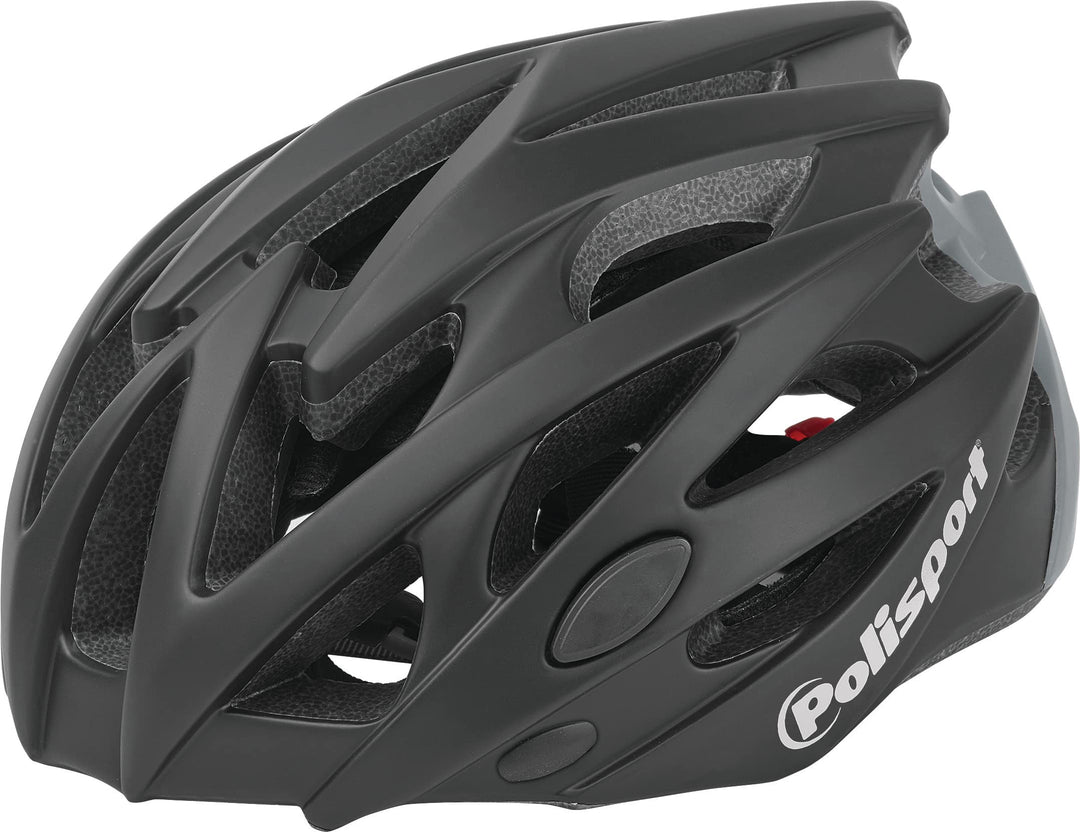 Polisport Unisex-Adult Helmet TWIG-(L=58/61) Helm, Schwarz/Grau, M