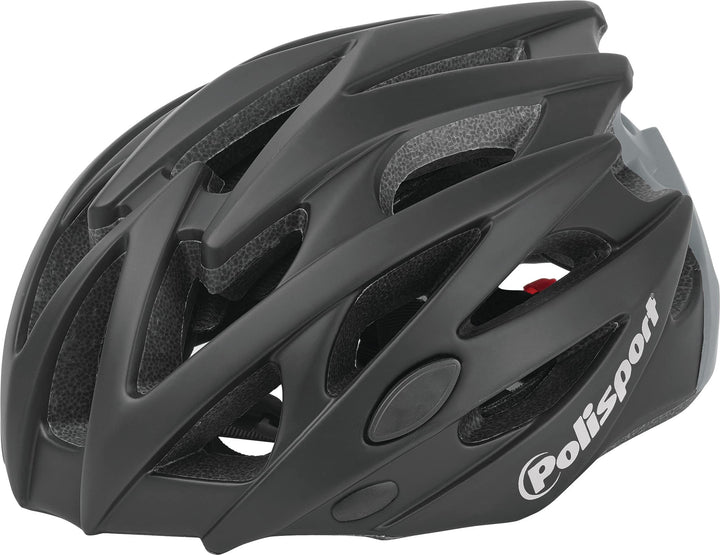 Polisport Unisex-Adult Helmet TWIG-(L=58/61) Helm, Schwarz/Grau, M