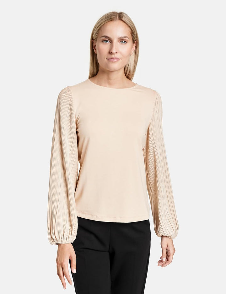Taifun Damen 471417-16319 T-Shirt 40 Light Sand, 40 Light Sand