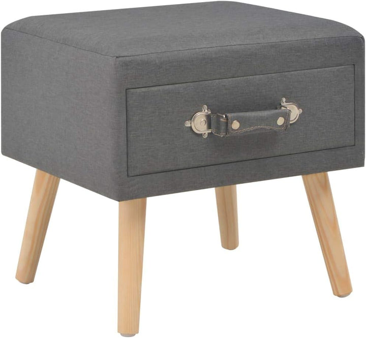 vidaXL 2X Nachttisch mit 1 Schublade Nachtschrank Nachtkonsole Nachtkommode Schlafzimmer Kommode Sch