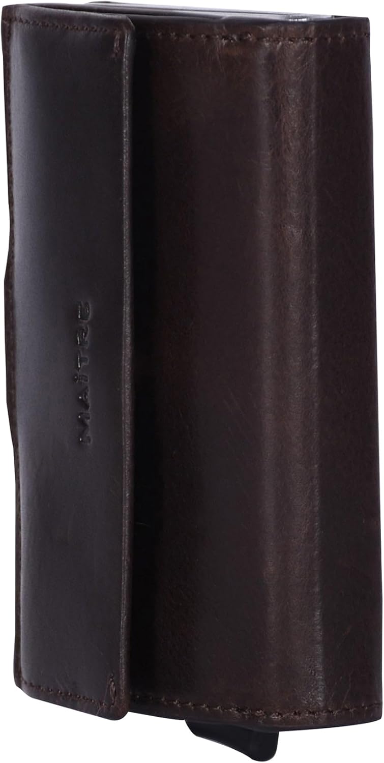 Maitre - birkheim c-Three Kreditkartenetui aus Leder - Kartenhalter für bis zu 6 Karten, Münzfach, D