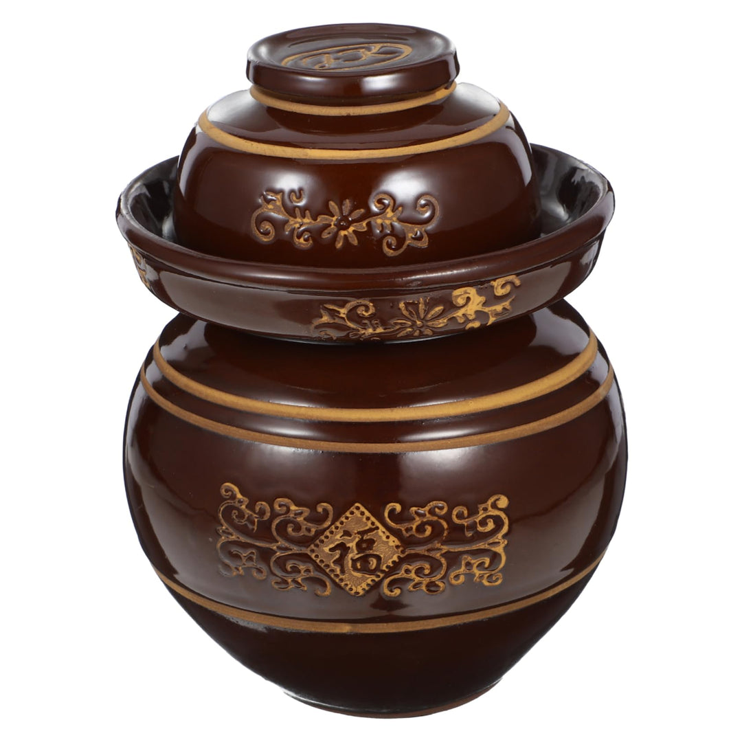 STOBAZA 1stk Kimchi-Altar Glasgefäss Mit Deckel Gefässhaltung Sauerkraut Jar. Grosse Gurkengläser Mi