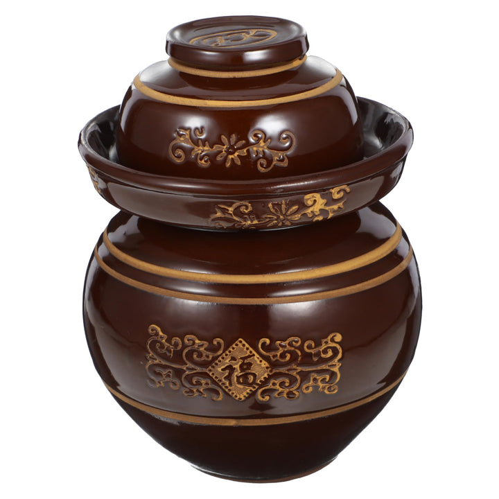 STOBAZA 1stk Kimchi-Altar Glasgefäss Mit Deckel Gefässhaltung Sauerkraut Jar. Grosse Gurkengläser Mi