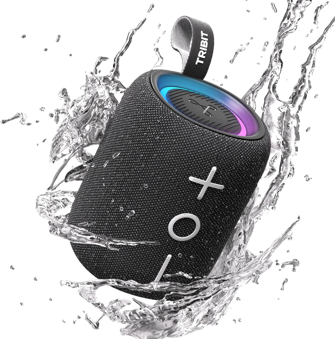 Tribit StormBox Mini+ Bluetooth-Lautsprecher 12W, 360°Raumklang, 12h Spielzeit, Bluetooth 5.4, IPX7,