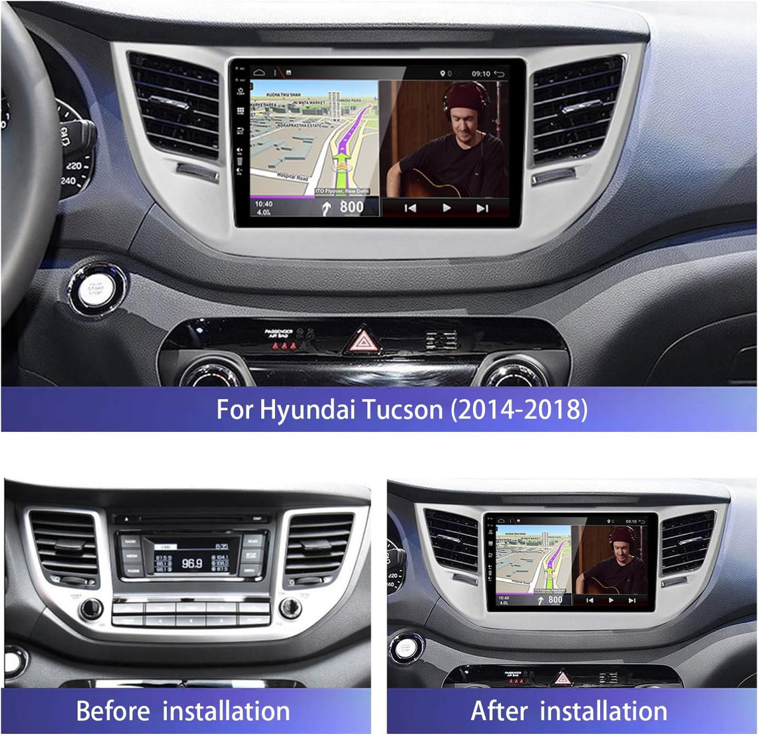 PX6 Android 12 IPS Autoradio Passt für Hyundai Tucson (2014-2018) - 4G+64G - RückfahrKamera KOSTENLO
