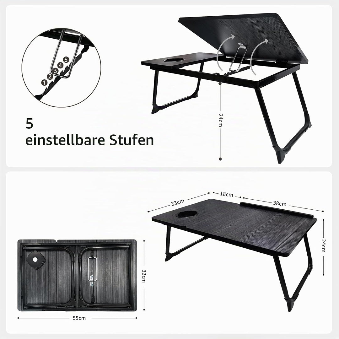 Laptoptisch Bett Klappbar Laptop Betttisch Notebooktisch Bed Table Esstablett Bed Tray FrüHstück im