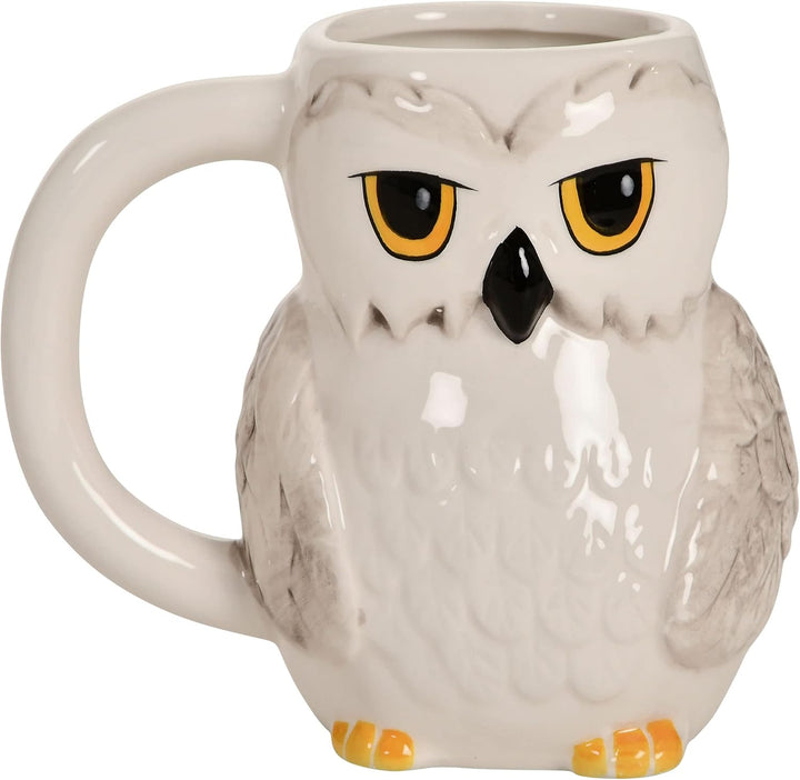Elbenwald Harry Potter Hedwig 3D Collection Teelichthalter 10,1 x 14 x 9 cm Keramik weiss Tasse, Tas