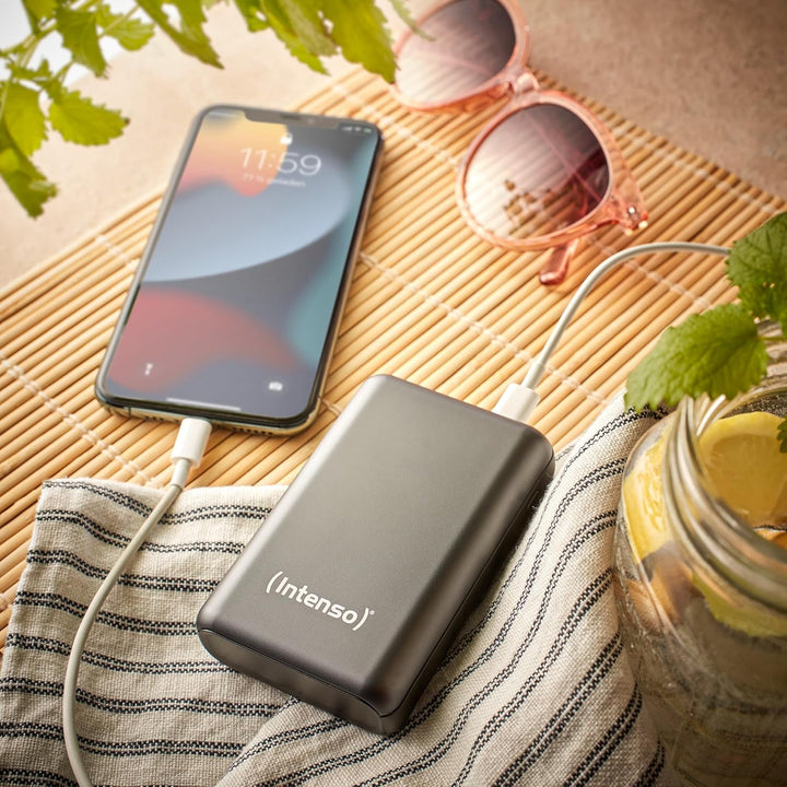 Intenso PD Powerbank A10000 - externer Akku mit Power Delivery (PD) & Quick Charge (QC) (10000mAh, g