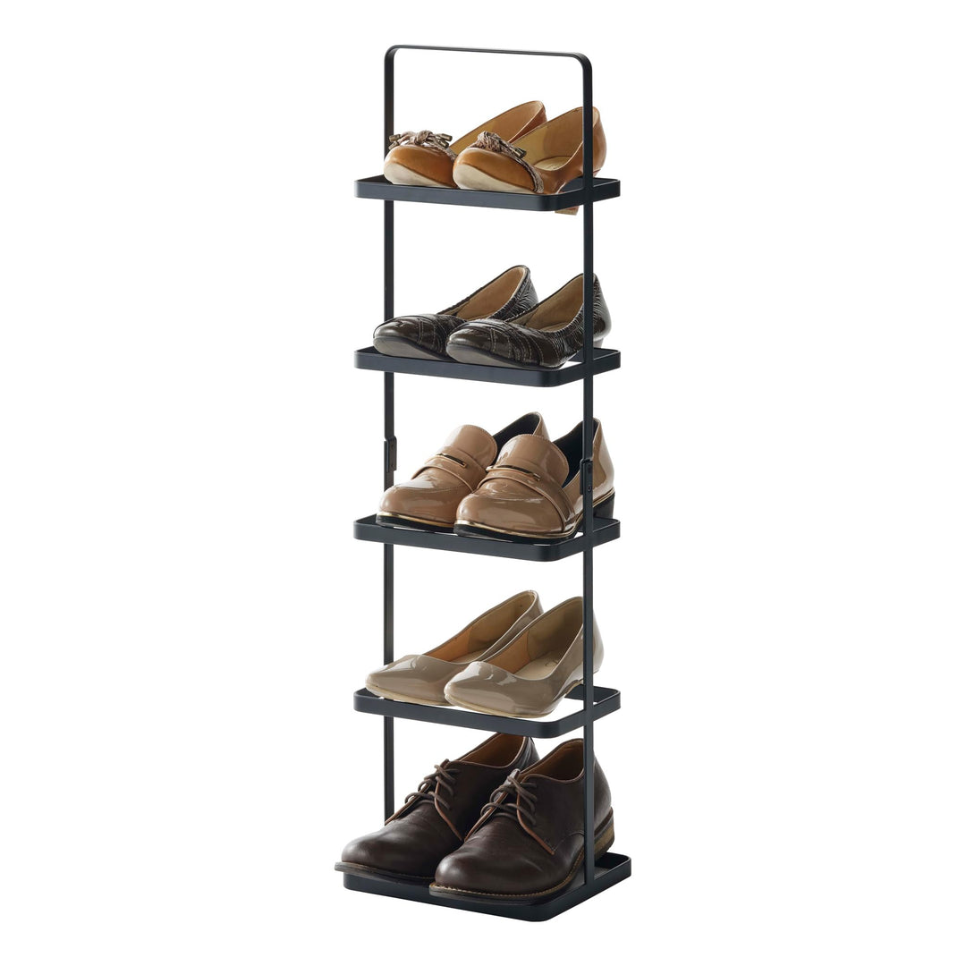 Shoe rack small - Tower - black Schwarz Single, Schwarz Single