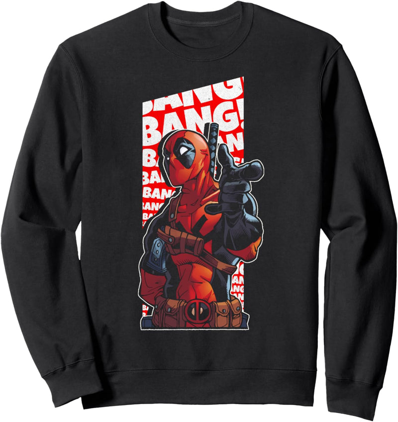 Marvel Deadpool Bang Bang Finger Point Sweatshirt