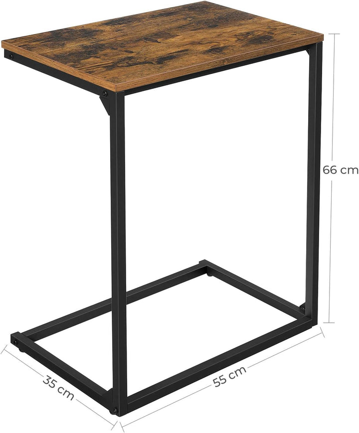 VASAGLE Beistelltisch Couch, Kleiner Sofatisch, Kaffeetisch, Schlafzimmer, Wohnzimmer, Arbeiten im B