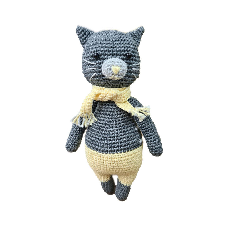 Hardicraft Häkelpaket Häkelset zum selber Machen mit Anleitung und Material für Katze Polly, ca. 21