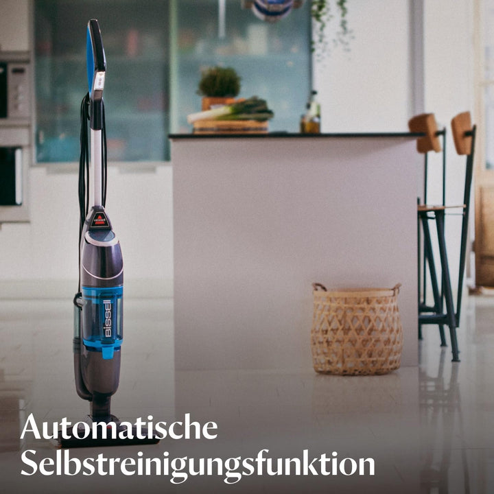 BISSELL Vac&Steam Titanium | 2-in-1-Vakuum- und Dampfreiniger | Blau, Titan | 1977N