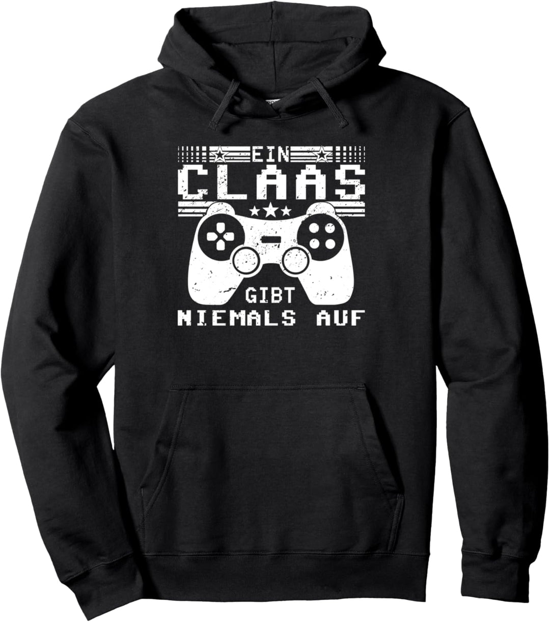 Claas gibt niemals auf | Videospiel | Gamer Pullover Hoodie