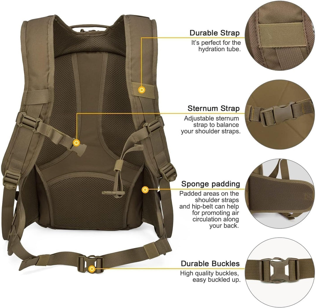 Mardingtop 18L/28L Rucksack Taktischer Trekkingrucksacke Rucksäck Outdoor Wanderrucksäcke für Campin