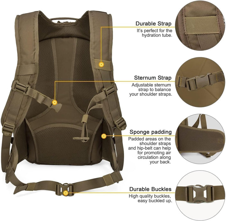 Mardingtop 18L/28L Rucksack Taktischer Trekkingrucksacke Rucksäck Outdoor Wanderrucksäcke für Campin