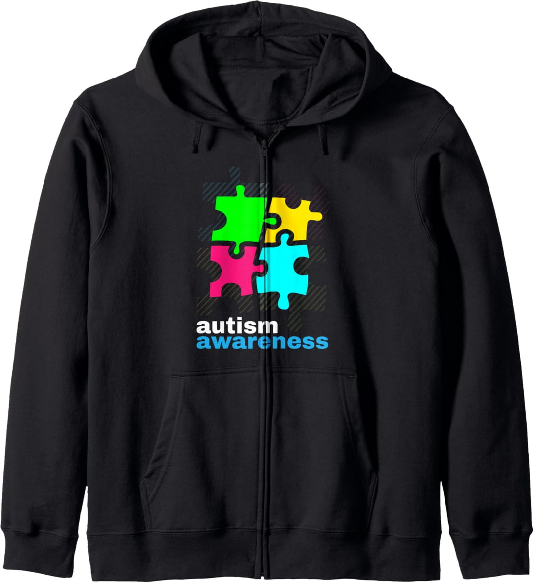 Autismus Bewusstsein Tag Monat Puzzleteil Kapuzenjacke