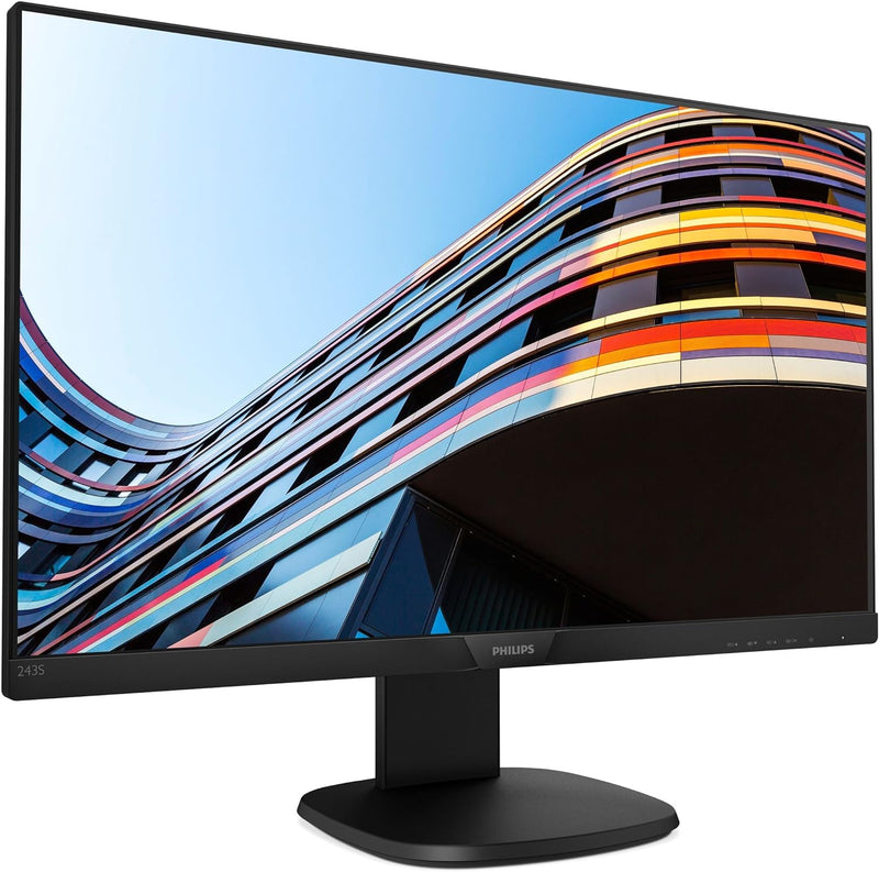 Philips 243S7EHMB - 24 Zoll FHD Monitor, höhenverstellbar (1920x1080, 60 Hz, VGA, HDMI) schwarz HDMI