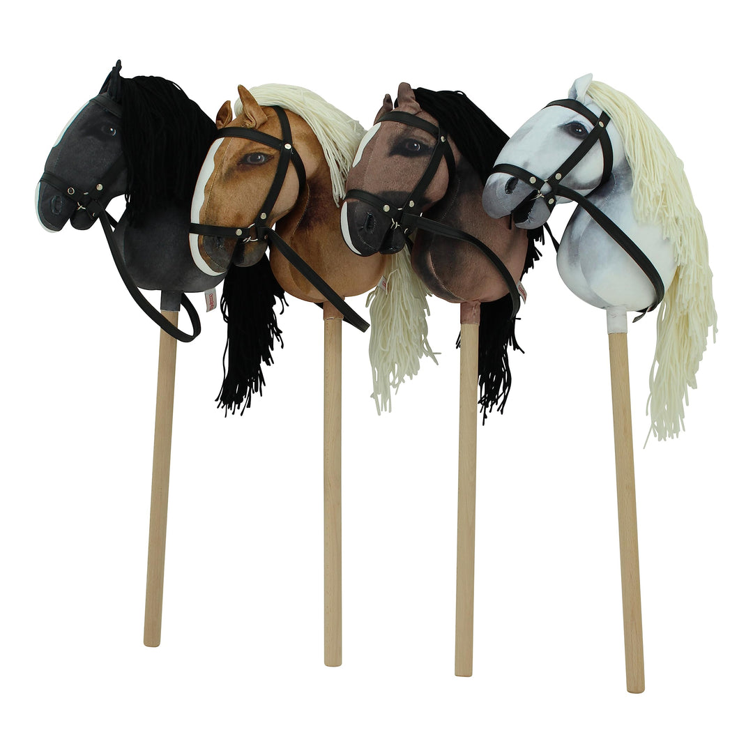 Sweety Toys Hobbyhorse Steckenpferd geeigent für Hobbyhorsing (weiss), Weiss