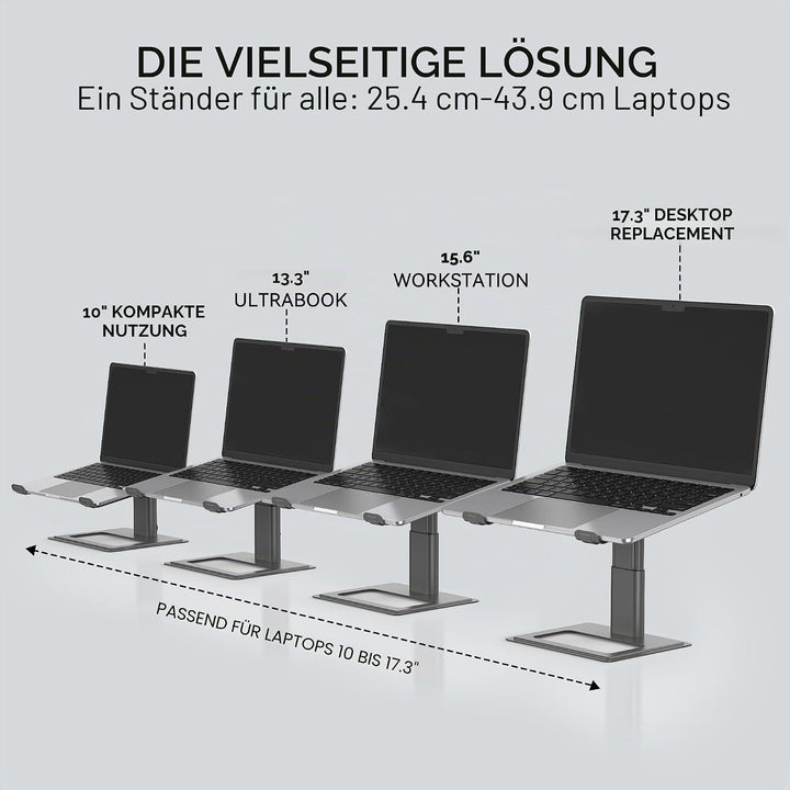 SOUNDANCE Laptop-Ständer für Schreibtisch, verstellbar, ergonomischer Laptop-Ständer für den Schreib