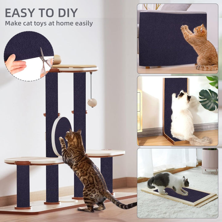 Kratzmatte Selbstklebend Kratzschutz Sofa Katze: DIY Kratzbrett Katze Kratzteppich Katzen Wand - Ant