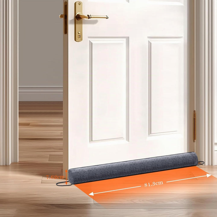 HBselect Zugluftstopper für Türen 81cm, Rechteckiger Winkel Türdichtung Unten, Zugluftstopper Windst