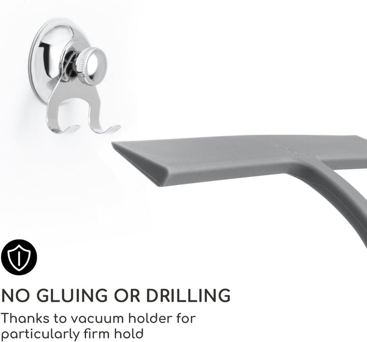 Gütewerk Duschabzieher, Silikon-Abzieher Dusche, Hygienischer Abzieher für Badezimmer, Duschwand & F