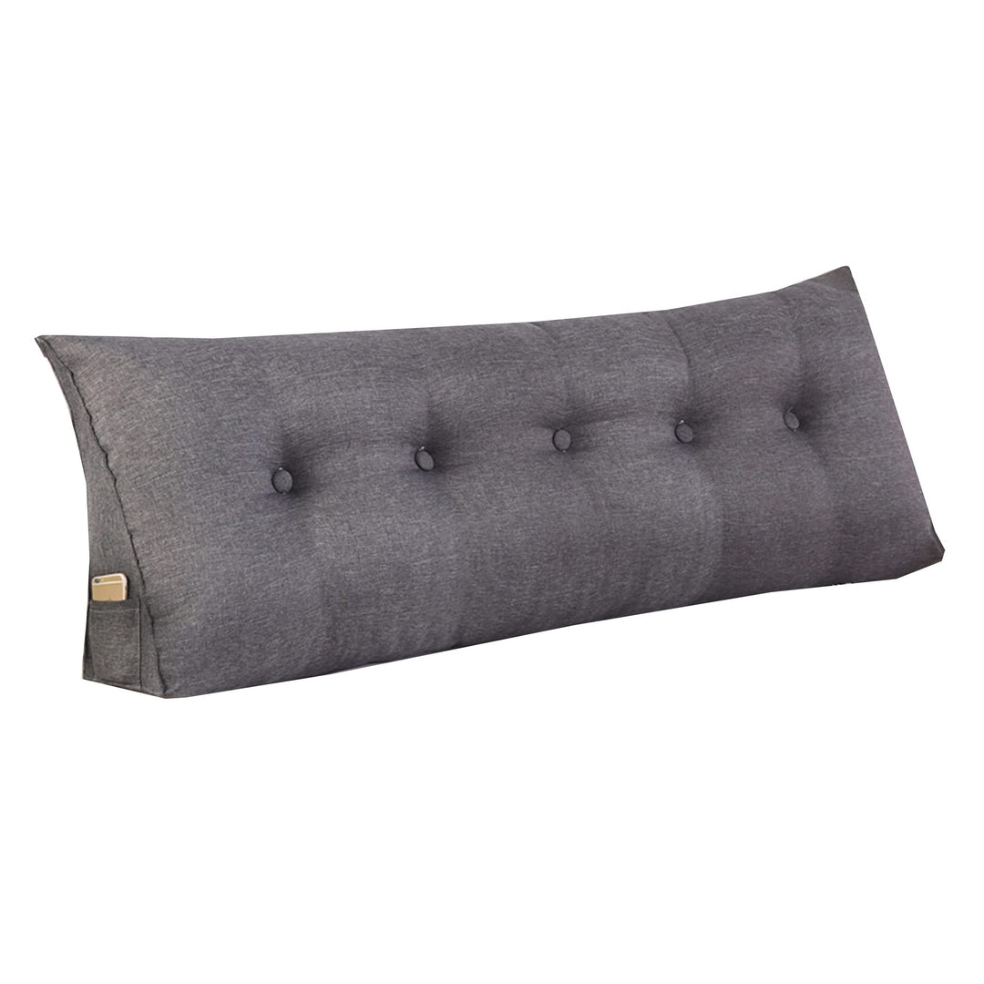 WINARA Einfaches Dreiecks-Lesekissen, grosses Rückenlehnenkissen für Bett, Sofa, Tatami, Tagesbettki