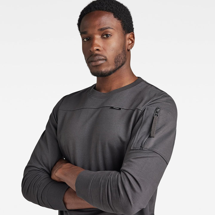 G-STAR Herren Sleeve Pocket Tweeter T-Shirts S Grau (Shadow D23514-d136-992), S Grau (Shadow D23514-