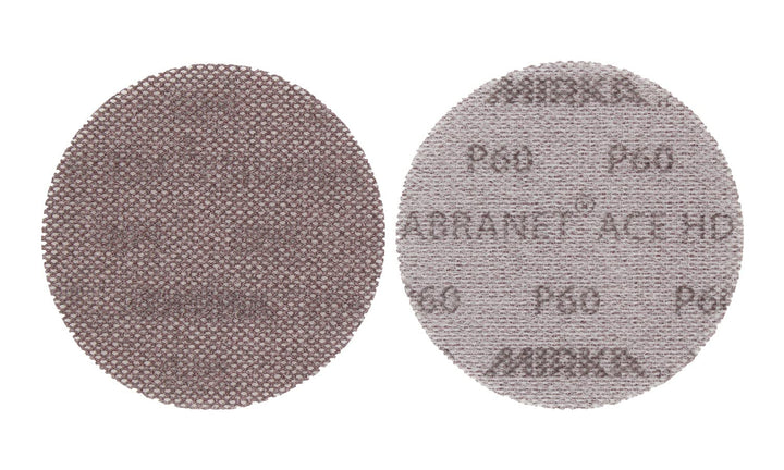 Mirka Abranet Ace HD Netz Schleifscheiben Ø 125mm Klett / Korn P60 / 25 Stk / AH23202560 / Für 125mm