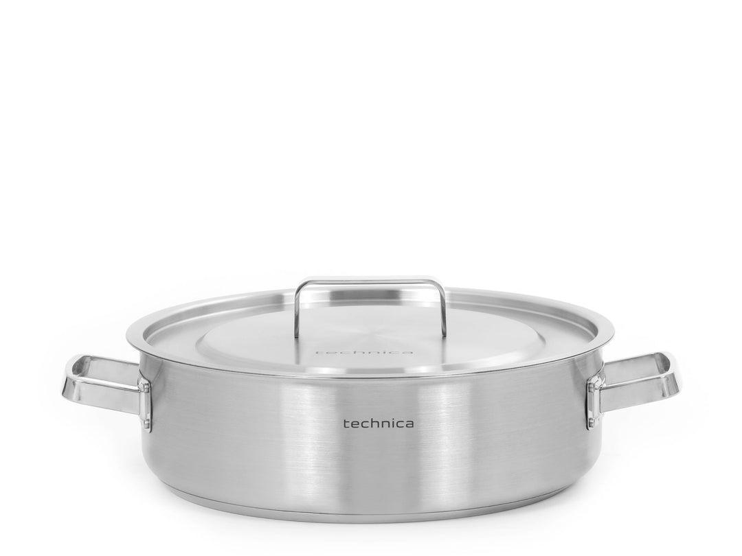 TECHNICA Topf Induktion 11,2 l – Kochtopf Gross ⌀360 mm aus Edelstahl mit Deckel – Kapselboden – Für