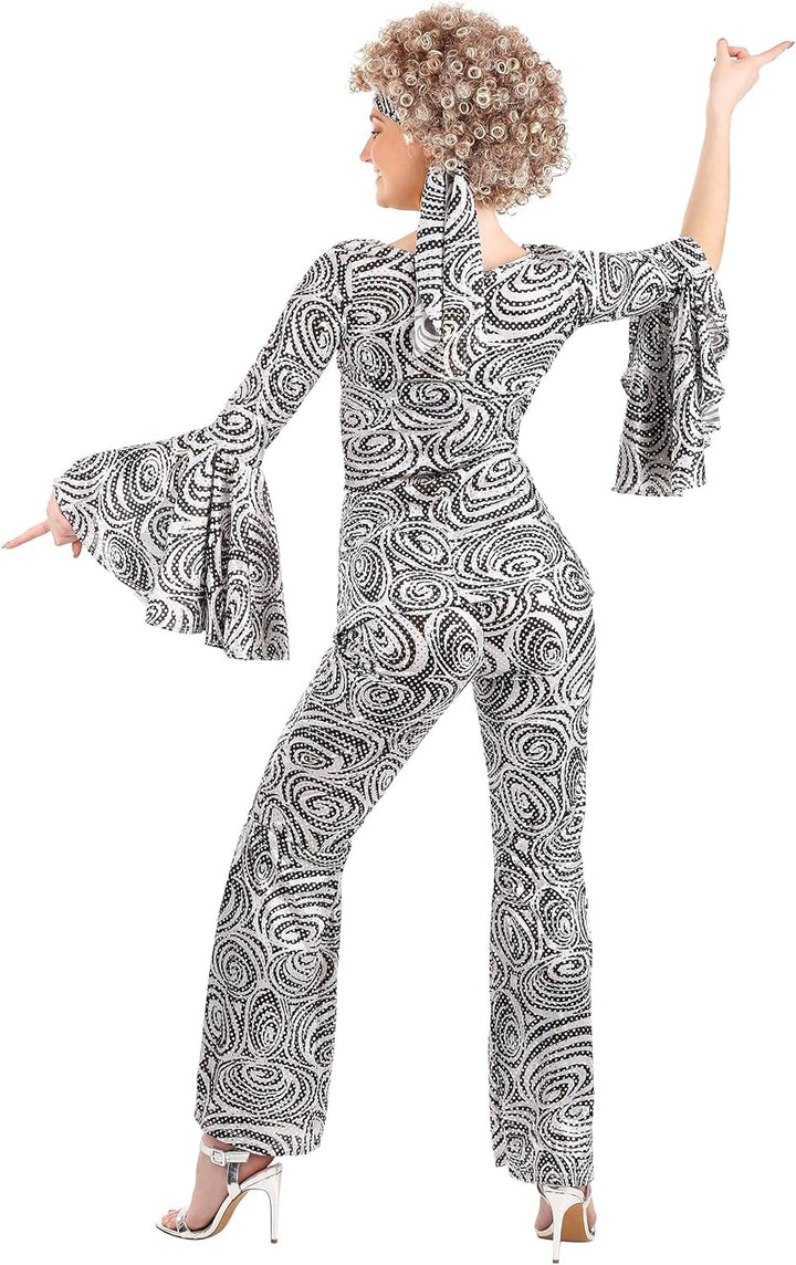 California Costumes 70er Disco Psychodelic Damenkostüm S (38/40)