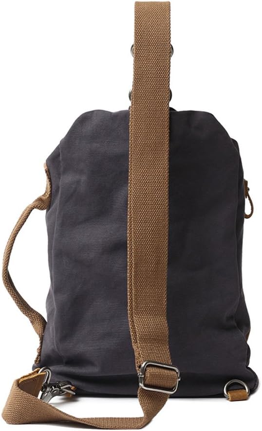 Neuleben Vintage Sling Rucksack Schulterrucksack Canvas Daypack Brusttasche Retro Schultertasche Kle