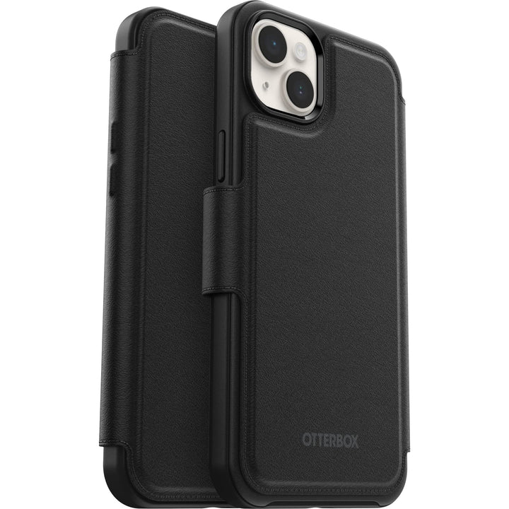 OtterBox Folio für iPhone 14 Plus für MagSafe, Soft Touch Folio mit 3 Slots, Starke magnetische Ausr