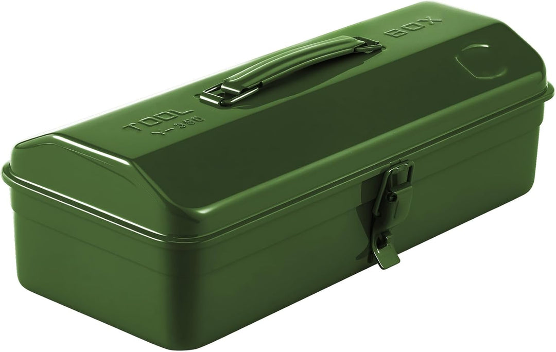 Werkzeugkoffer leer Gross Werkzeugbox 37×16×12cm Robust Langlebig Metall Werkzeugkasten mit Tragegri