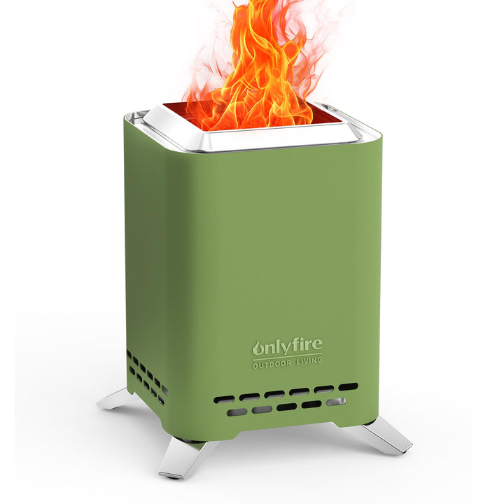 Onlyfire 2 in 1 Tischkamin Outdoor, Mini Feuerschale für den Garten, Feuerstelle Klein für Holz und