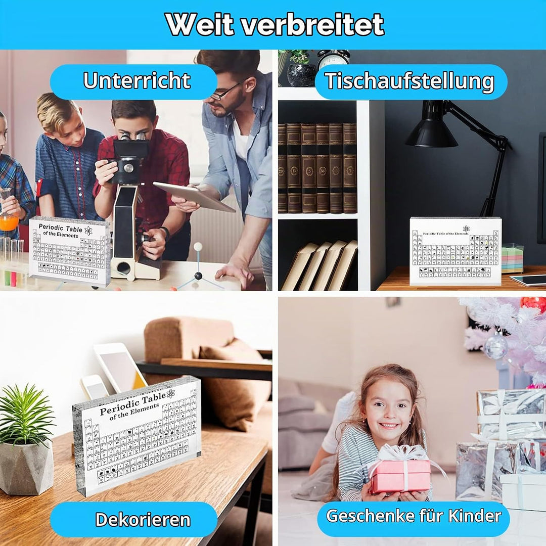 SnyBoo Periodensystem, Periodensystem Echte Elemente, 83 Elements, Periodensystem mit Echten Element