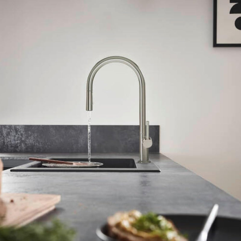 hansgrohe Küchenarmatur Talis M54 (Wasserhahn Küche, 360° schwenkbar, ausziehbarer Auslauf, hoher Ko