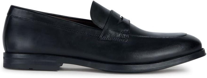 Geox Herren U Decio B Moccasin, 42 EU Schwarz