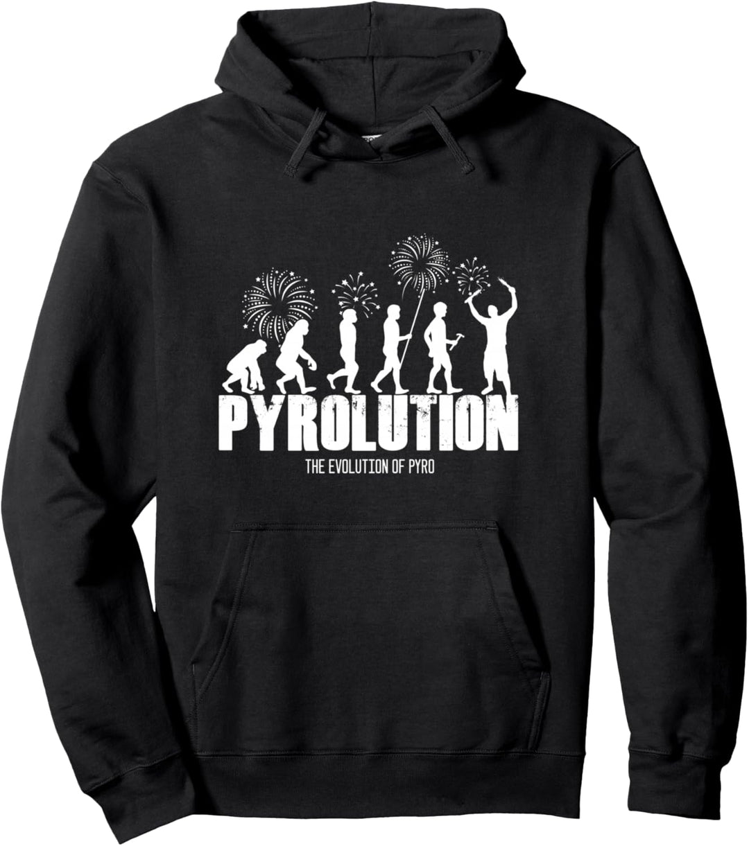 Evolution Feuerwerk Explosion Pyrotechniker Knaller Pyromane Pullover Hoodie
