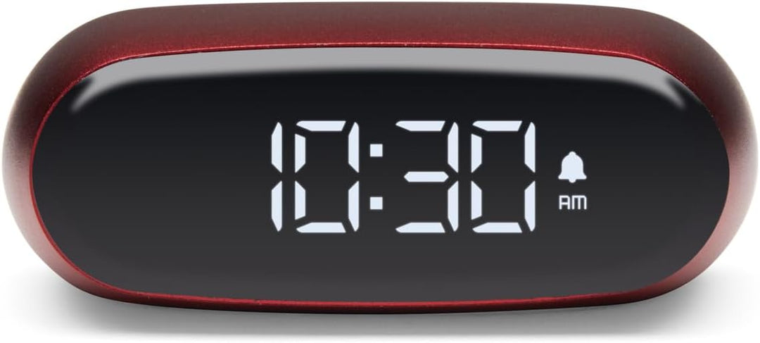 Lexon Minu Mini-Wecker, kompakt, mit VA-LCD-Display, Touchscreen-Bedienung, Snooze-Funktion und Hint