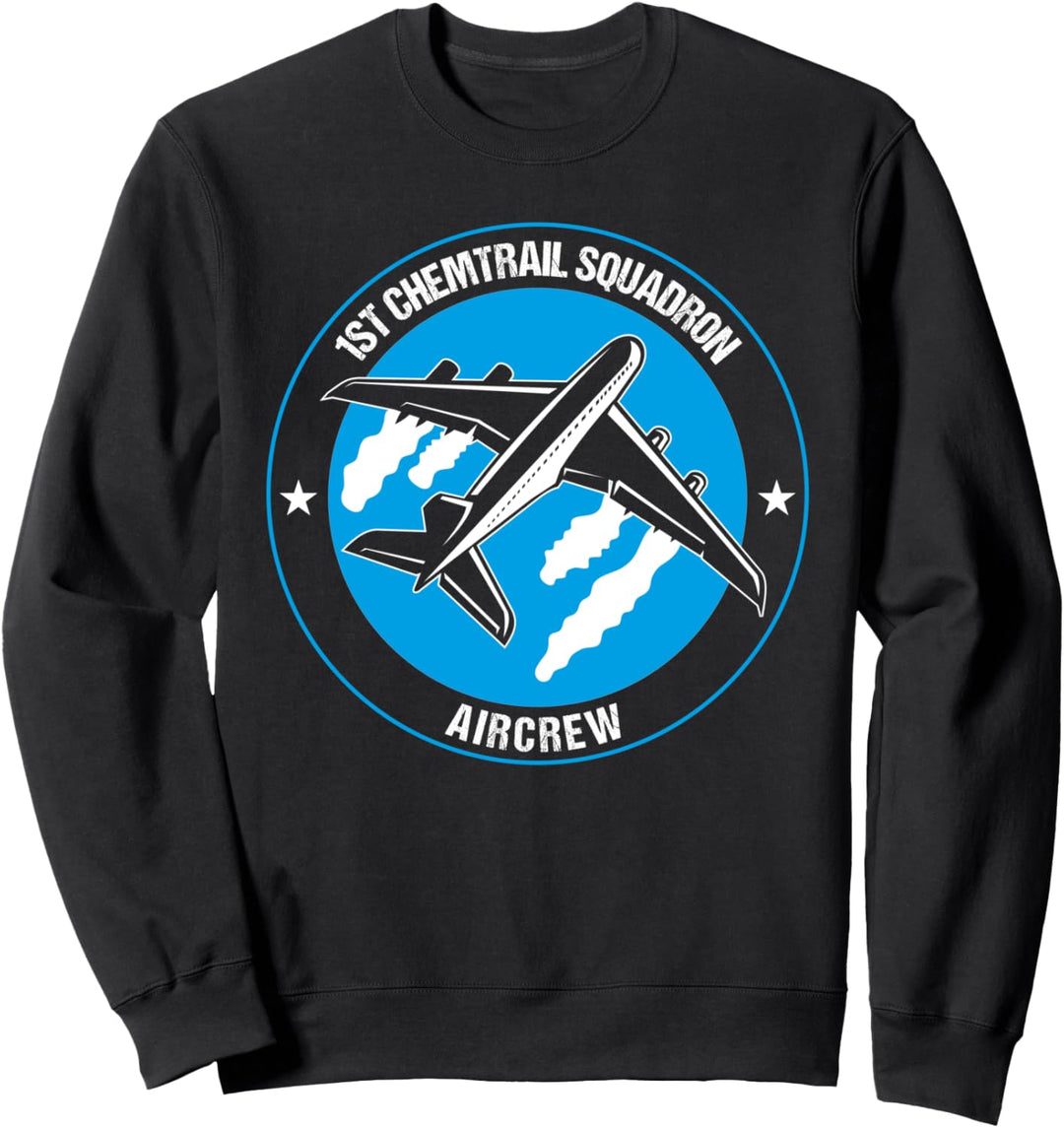 Chemtrail Squardon - Airline Piloten Flugzeug Flieger Design Sweatshirt
