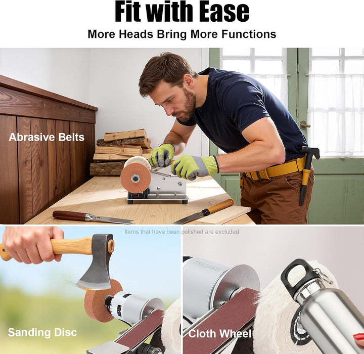 Mini Bandschleifer 775 Motor 7-Gang regelbar 150W Schleifmaschine für Holz Metall Kunststoff Edelsta