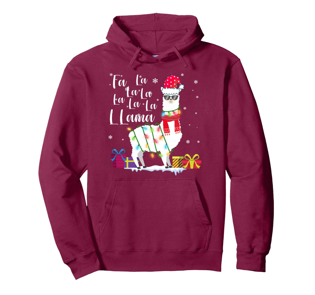 Lama Weihnachtspullover Fa La La Lama, lustiger X-Mas Lover Pullover Hoodie