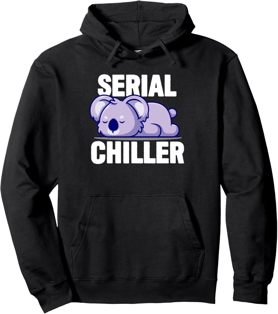 Serial Chiller Lazy Koala Sleeping Pullover Hoodie
