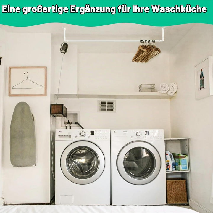 Kleiderstange für die Wand, 119cm Industrierohr Kleiderstangen,Kleiderständer Wandmontage, Industria